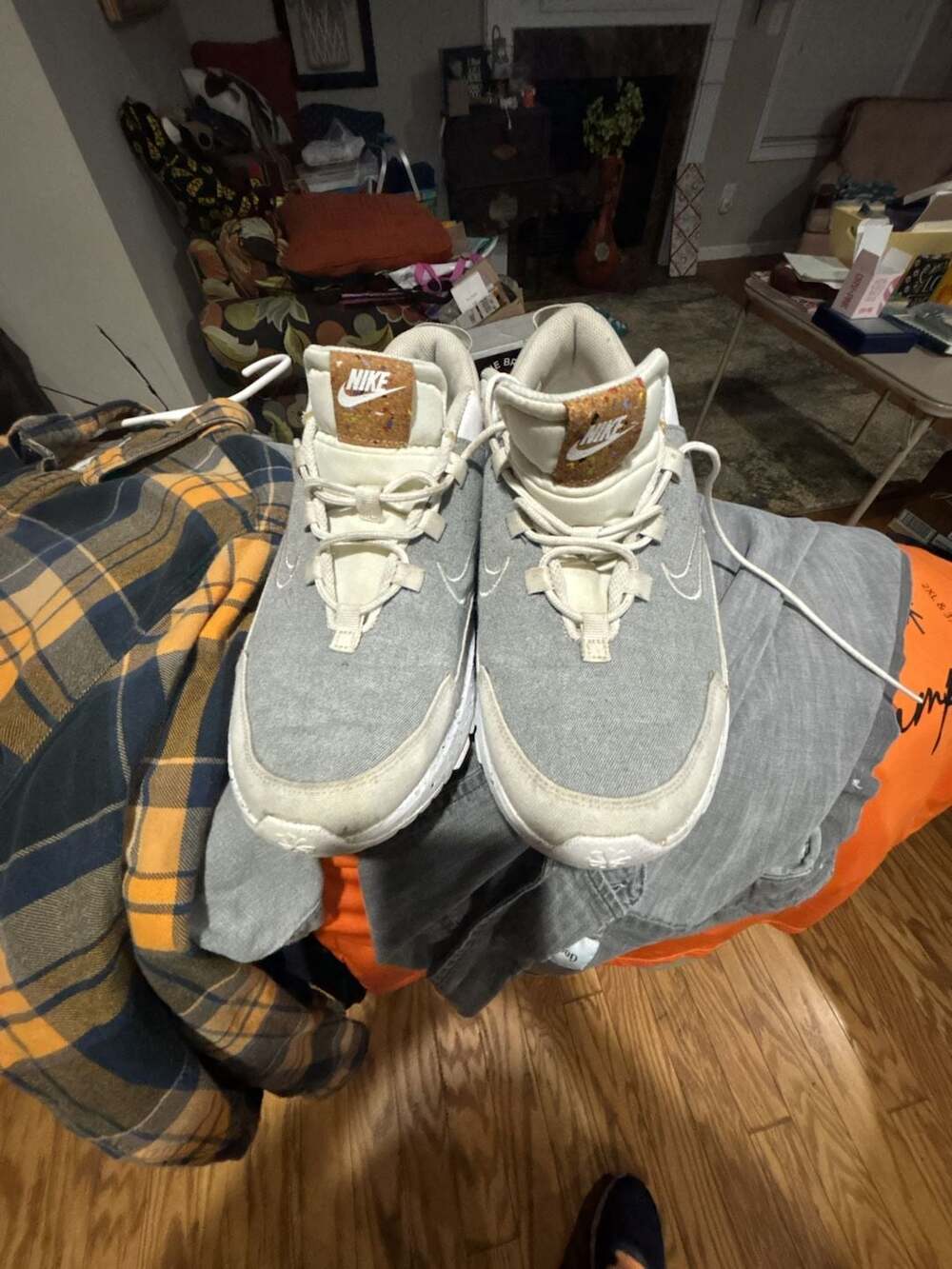 Nike Crater Impact Grey/White Sneakers Size 9.5